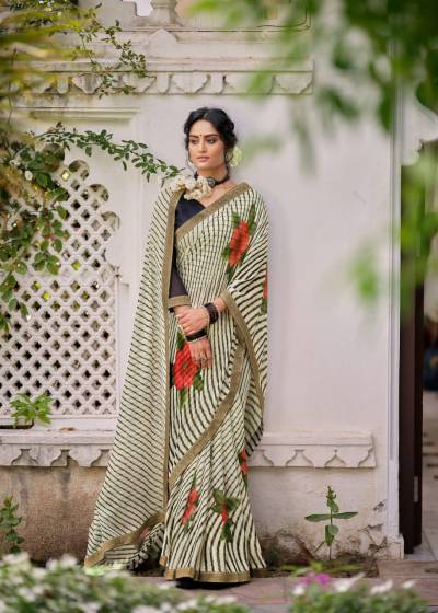 Avantika By Kashvi Fancy Gold Printed Casual Wear Saree Collection